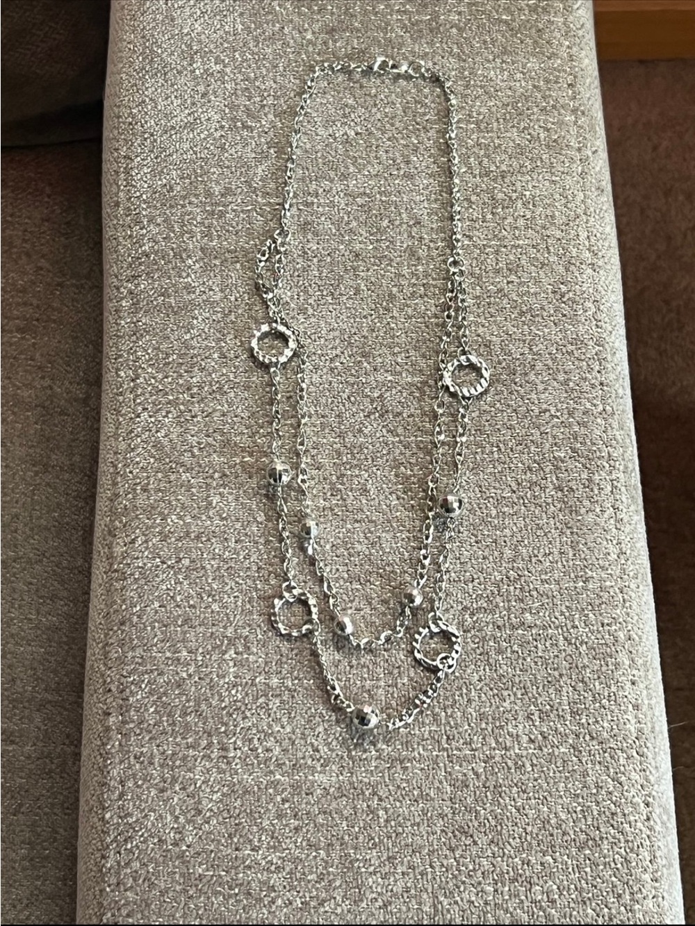 Silver Multi-Chain Pendant Necklace - Women Jewelry N130